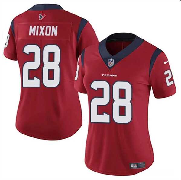 Womens Houston Texans #28 Joe Mixon Red Vapor Untouchable Limited Stitched Jersey Dzhi->women nfl jersey->Women Jersey